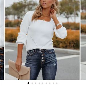 NWT Vici Square Neck Sweater